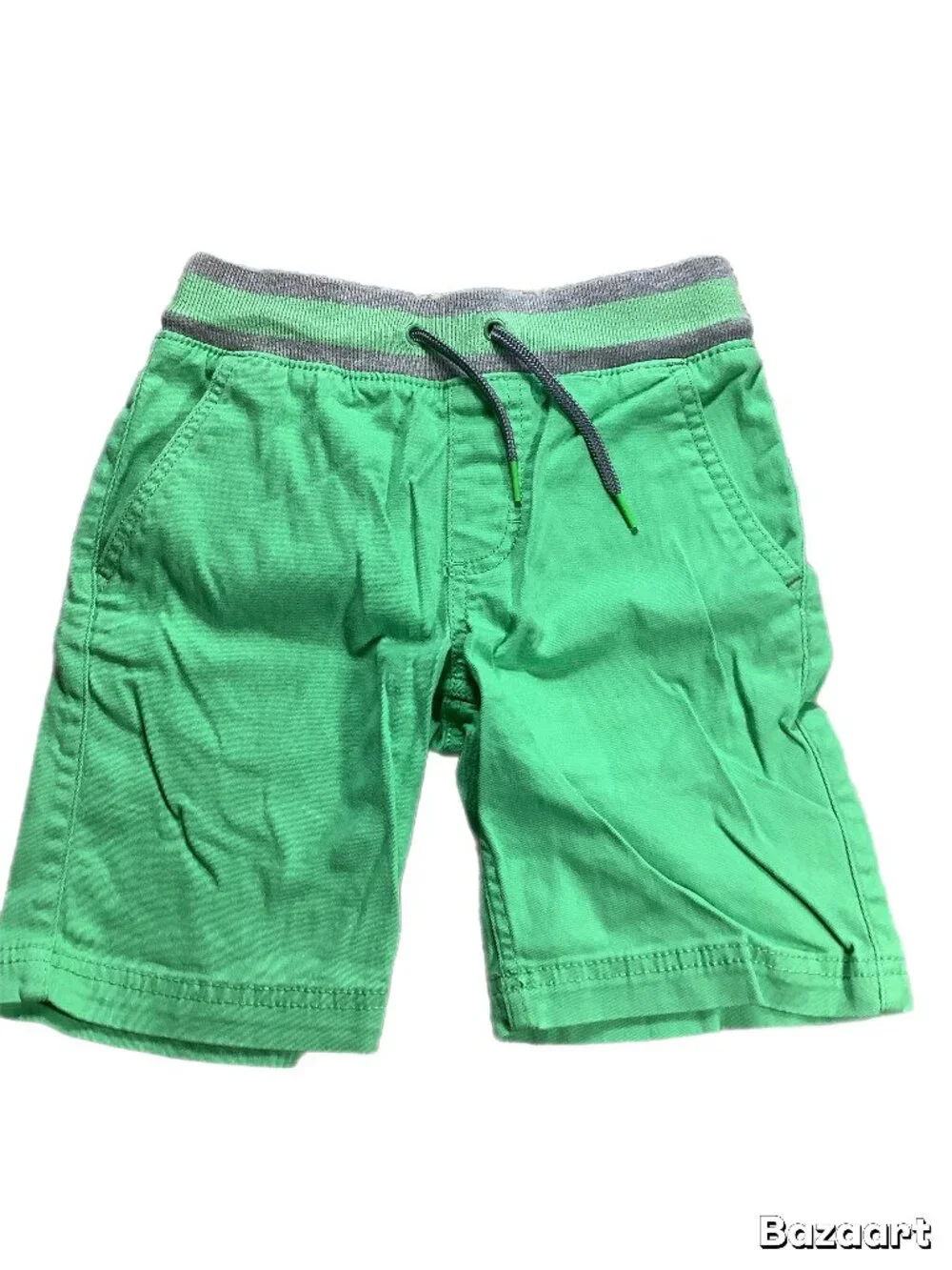 Wonder Nation Boys Pull-On Shorts Size 8 Green Elastic Waist